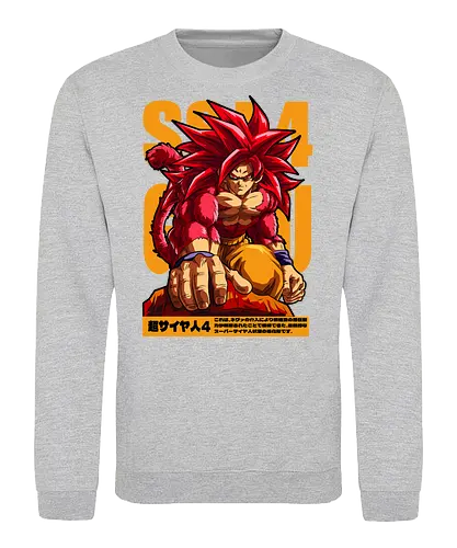 Goku ssj4 - dragon ball gt, goku ssj4, super saiyan 4, anime character, shonen anime, manga anime, japanese anime, anime art, otaku style - Sweatshirt