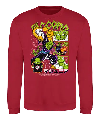 Piccoro - dragon ball z, piccolo, namekian warrior, anime character, shonen anime, manga anime, japanese anime, anime art, otaku style - Sweatshirt