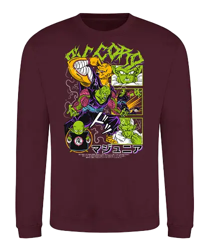 Piccoro - dragon ball z, piccolo, namekian warrior, anime character, shonen anime, manga anime, japanese anime, anime art, otaku style - Sweatshirt