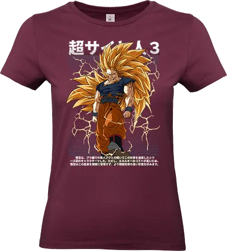 Son Goku ssj3 - dragon ball z, goku ssj3, super saiyan 3, anime character, shonen anime, manga anime, japanese anime, anime art, otaku style - Standard T-Shirt (Frauen)