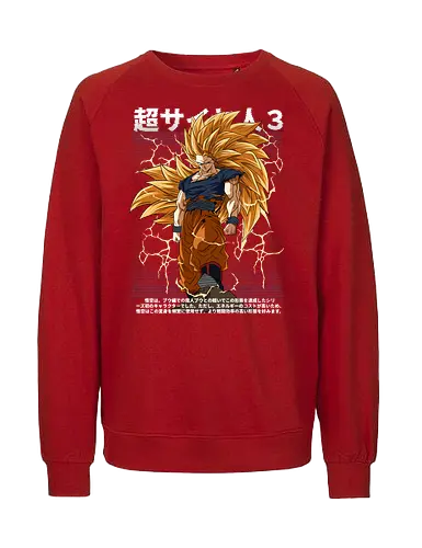 Son Goku ssj3 - dragon ball z, goku ssj3, super saiyan 3, anime character, shonen anime, manga anime, japanese anime, anime art, otaku style - Fairtrade Sweatshirt