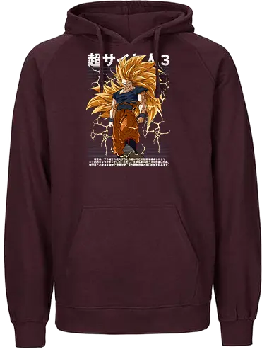 Son Goku ssj3 - dragon ball z, goku ssj3, super saiyan 3, anime character, shonen anime, manga anime, japanese anime, anime art, otaku style - Fairtrade Hoodie