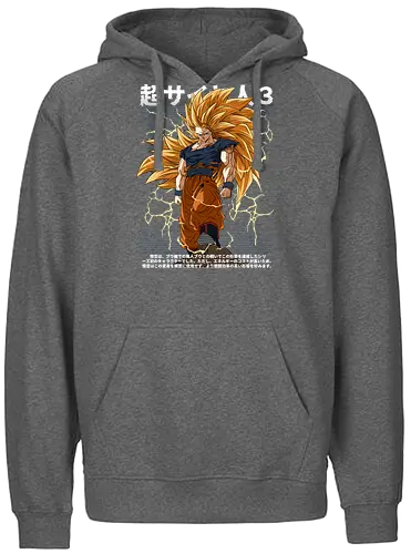 Son Goku ssj3 - dragon ball z, goku ssj3, super saiyan 3, anime character, shonen anime, manga anime, japanese anime, anime art, otaku style - Fairtrade Hoodie