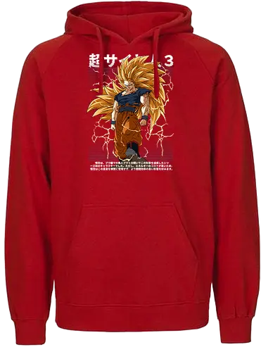 Son Goku ssj3 - dragon ball z, goku ssj3, super saiyan 3, anime character, shonen anime, manga anime, japanese anime, anime art, otaku style - Fairtrade Hoodie
