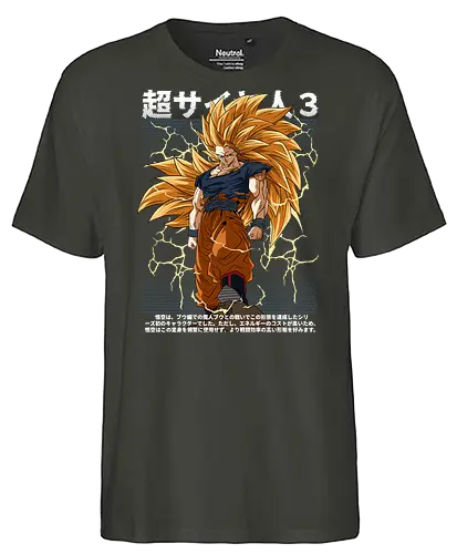 Son Goku ssj3 - dragon ball z, goku ssj3, super saiyan 3, anime character, shonen anime, manga anime, japanese anime, anime art, otaku style - Fairtrade T-Shirt