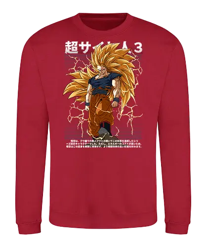 Son Goku ssj3 - dragon ball z, goku ssj3, super saiyan 3, anime character, shonen anime, manga anime, japanese anime, anime art, otaku style - Sweatshirt