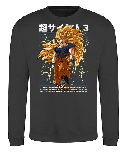 Son Goku ssj3 - dragon ball z, goku ssj3, super saiyan 3, anime character, shonen anime, manga anime, japanese anime, anime art, otaku style - Sweatshirt