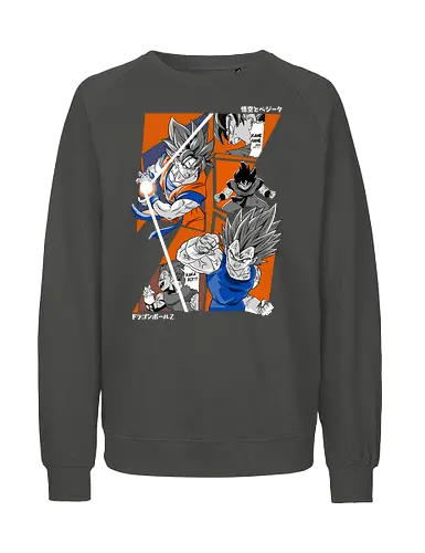 Goku vs Vegeta - dragon ball z, goku vs vegeta, anime battle, saiyan rivalry, shonen anime, manga anime, japanese anime, anime art, otaku style - Fairtrade Sweatshirt
