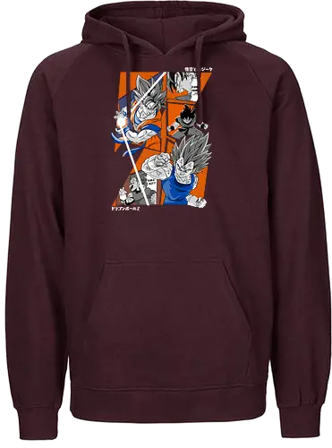 Goku vs Vegeta - dragon ball z, goku vs vegeta, anime battle, saiyan rivalry, shonen anime, manga anime, japanese anime, anime art, otaku style - Fairtrade Hoodie