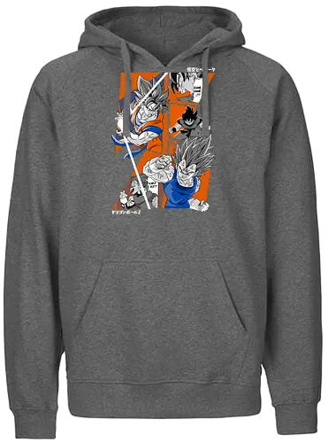 Goku vs Vegeta - dragon ball z, goku vs vegeta, anime battle, saiyan rivalry, shonen anime, manga anime, japanese anime, anime art, otaku style - Fairtrade Hoodie