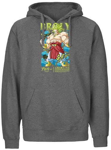Broly Legendary Ssj - dragon ball z, broly, legendary super saiyan, broly ssj, anime villain, shonen anime, manga anime, japanese anime, anime art, otaku style - Fairtrade Hoodie