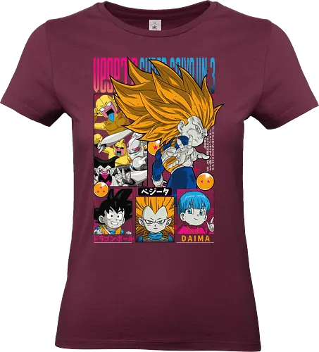 Vegeta Ssj3 Daima - dragon ball daima, vegeta ssj3, vegeta super saiyan 3, super saiyan 3, anime character, saiyan warrior, shonen anime, manga anime, japanese anime, anime art - Standard T-Shirt (Frauen)