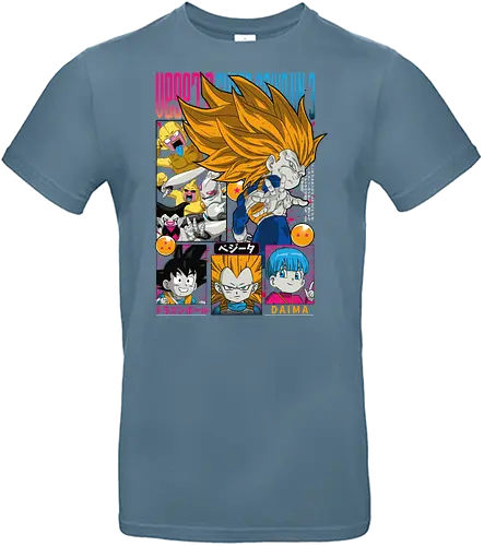 Vegeta Ssj3 Daima - dragon ball daima, vegeta ssj3, vegeta super saiyan 3, super saiyan 3, anime character, saiyan warrior, shonen anime, manga anime, japanese anime, anime art - Standard T-Shirt