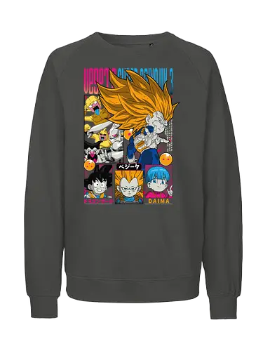 Vegeta Ssj3 Daima - dragon ball daima, vegeta ssj3, vegeta super saiyan 3, super saiyan 3, anime character, saiyan warrior, shonen anime, manga anime, japanese anime, anime art - Fairtrade Sweatshirt