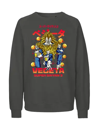 Vegeta Ssj3 - dragon ball z, vegeta ssj3, vegeta super saiyan 3, super saiyan 3, anime character, saiyan warrior, shonen anime, manga anime, japanese anime, anime art - Fairtrade Sweatshirt