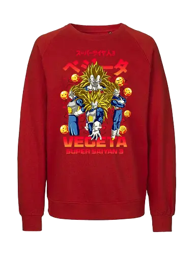 Vegeta Ssj3 - dragon ball z, vegeta ssj3, vegeta super saiyan 3, super saiyan 3, anime character, saiyan warrior, shonen anime, manga anime, japanese anime, anime art - Fairtrade Sweatshirt