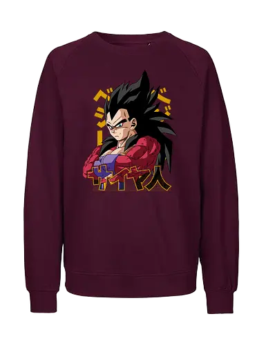 Vegeta Ssj4 - dragon ball gt, vegeta ssj4, super saiyan 4, saiyan warrior, anime character, shonen anime, manga anime, japanese anime, anime art - Fairtrade Sweatshirt