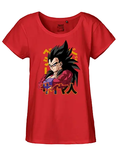 Vegeta Ssj4 - dragon ball gt, vegeta ssj4, super saiyan 4, saiyan warrior, anime character, shonen anime, manga anime, japanese anime, anime art - Fairtrade Girl Shirt