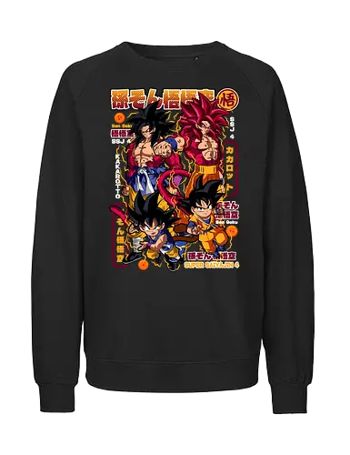 Son Goku Super Saiyajin 4 - dragon ball daima, goku ssj4, super saiyan 4, daima goku, anime character, saiyan warrior, shonen anime, manga anime, japanese anime, anime art - Fairtrade Sweatshirt