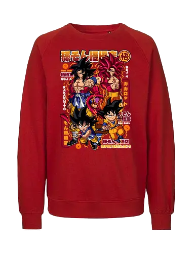 Son Goku Super Saiyajin 4 - dragon ball daima, goku ssj4, super saiyan 4, daima goku, anime character, saiyan warrior, shonen anime, manga anime, japanese anime, anime art - Fairtrade Sweatshirt