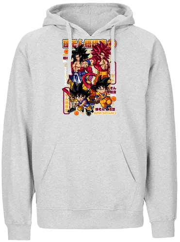 Son Goku Super Saiyajin 4 - dragon ball daima, goku ssj4, super saiyan 4, daima goku, anime character, saiyan warrior, shonen anime, manga anime, japanese anime, anime art - Fairtrade Hoodie