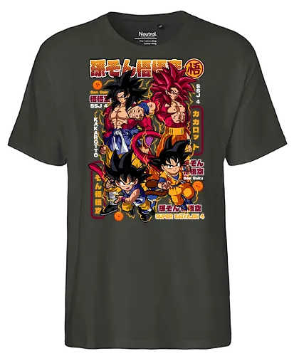 Son Goku Super Saiyajin 4 - dragon ball daima, goku ssj4, super saiyan 4, daima goku, anime character, saiyan warrior, shonen anime, manga anime, japanese anime, anime art - Fairtrade T-Shirt