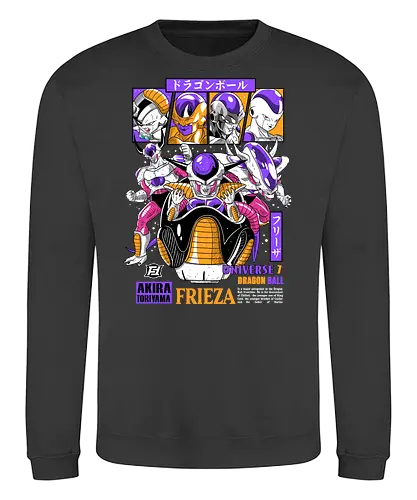 Frieza - dragon ball z, frieza, galactic emperor, anime villain, shonen anime, manga anime, japanese anime, anime art, otaku style - Sweatshirt