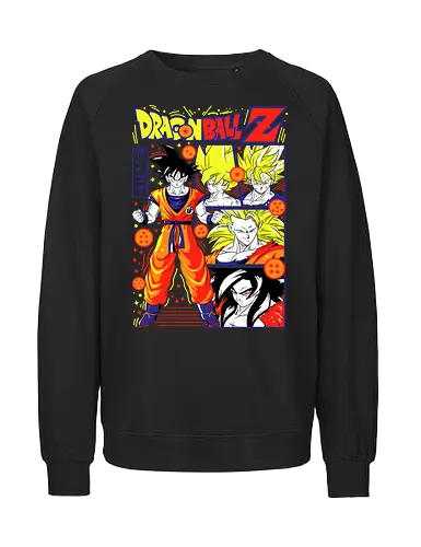 Goku Dragon Z - dragon ball z, goku, son goku, anime hero, saiyan warrior, shonen anime, manga anime, japanese anime, anime art - Fairtrade Sweatshirt
