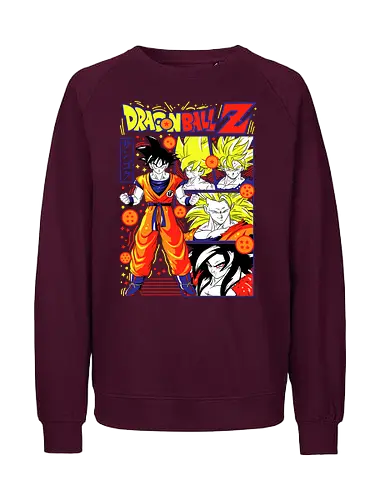 Goku Dragon Z - dragon ball z, goku, son goku, anime hero, saiyan warrior, shonen anime, manga anime, japanese anime, anime art - Fairtrade Sweatshirt