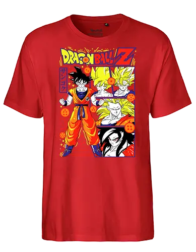 Goku Dragon Z - dragon ball z, goku, son goku, anime hero, saiyan warrior, shonen anime, manga anime, japanese anime, anime art - Fairtrade T-Shirt