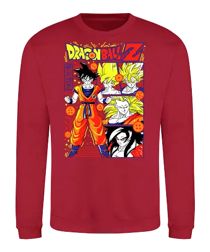 Goku Dragon Z - dragon ball z, goku, son goku, anime hero, saiyan warrior, shonen anime, manga anime, japanese anime, anime art - Sweatshirt