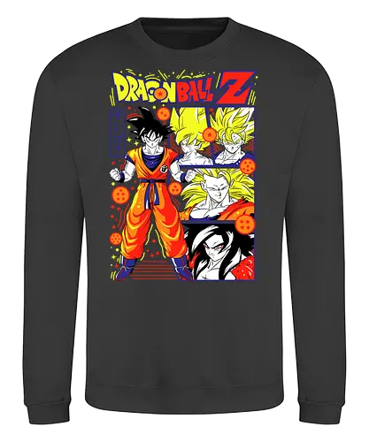 Goku Dragon Z - dragon ball z, goku, son goku, anime hero, saiyan warrior, shonen anime, manga anime, japanese anime, anime art - Sweatshirt