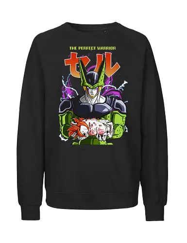 Cell Perfect - dragon ball z, perfect cell, cell saga, bio android, anime villain, shonen anime, manga anime, japanese anime, anime art - Fairtrade Sweatshirt