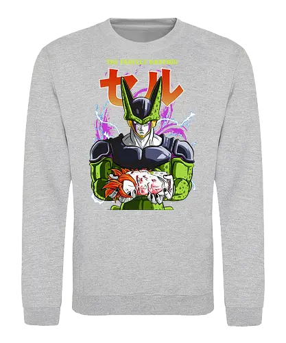 Cell Perfect - dragon ball z, perfect cell, cell saga, bio android, anime villain, shonen anime, manga anime, japanese anime, anime art - Sweatshirt