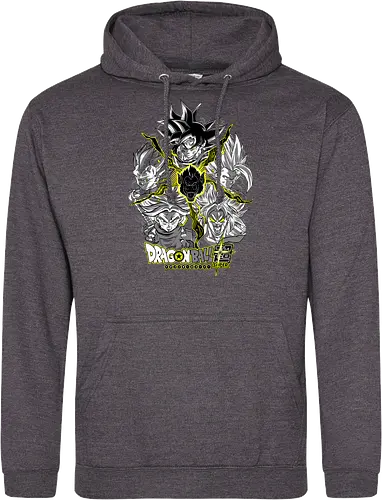Super Saiyans - super saiyans, dragon ball z, goku super saiyan, gohan super saiyan, vegeta super saiyan, trunks super saiyan, broly super saiyan, saiyan warriors, shonen anime, anime art - Standard Hoodie