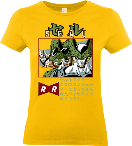 Cell Transformations - dragon ball z, cell transformations, imperfect cell, semi perfect cell, perfect cell, cell saga, anime villain, shonen anime, manga anime, anime art - Standard T-Shirt (Frauen)