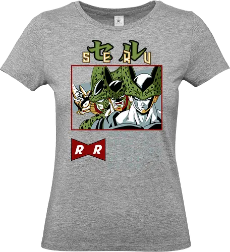 Cell Transformations - dragon ball z, cell transformations, imperfect cell, semi perfect cell, perfect cell, cell saga, anime villain, shonen anime, manga anime, anime art - Standard T-Shirt (Frauen)