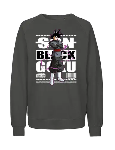 Black Goku - dragon ball super, goku black, zamasu, anime villain, dark saiyan, shonen anime, manga anime, japanese anime, anime art - Fairtrade Sweatshirt