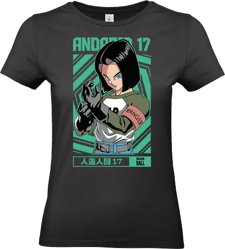 Android 17 - dragon ball z, android 17, cyborg fighter, anime character, shonen anime, manga anime, japanese anime, anime art, otaku style - Standard T-Shirt (Frauen)