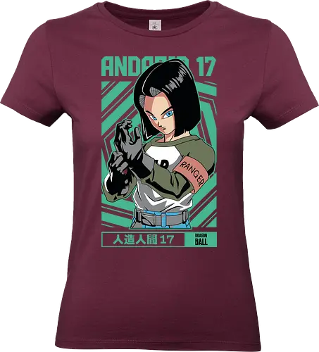 Android 17 - dragon ball z, android 17, cyborg fighter, anime character, shonen anime, manga anime, japanese anime, anime art, otaku style - Standard T-Shirt (Frauen)