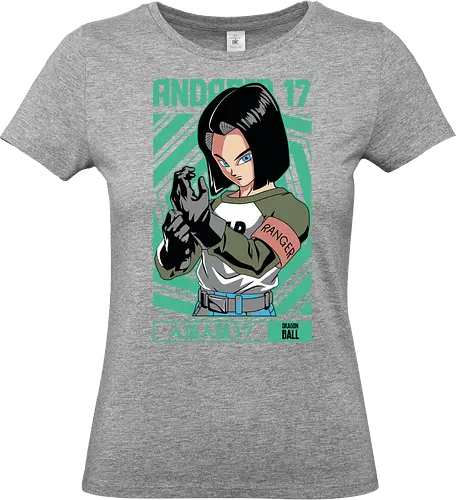 Android 17 - dragon ball z, android 17, cyborg fighter, anime character, shonen anime, manga anime, japanese anime, anime art, otaku style - Standard T-Shirt (Frauen)