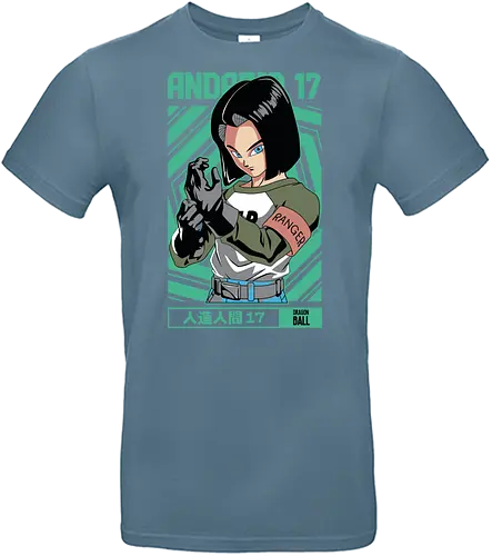 Android 17 - dragon ball z, android 17, cyborg fighter, anime character, shonen anime, manga anime, japanese anime, anime art, otaku style - Standard T-Shirt