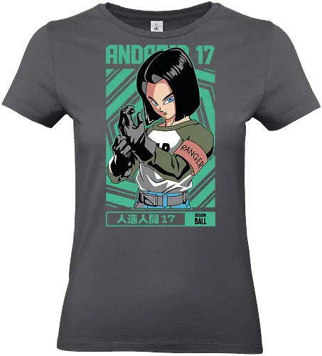 Android 17 - dragon ball z, android 17, cyborg fighter, anime character, shonen anime, manga anime, japanese anime, anime art, otaku style - Standard T-Shirt (Frauen)