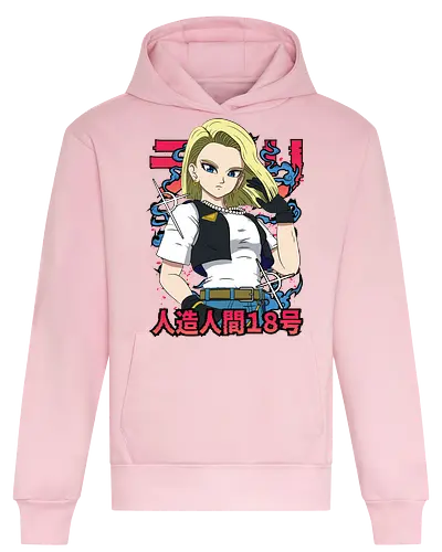 Android 18 - dragon ball z, android 18, anime girl, cyborg fighter, shonen anime, manga anime, japanese anime, anime art, otaku style - Heavyweight Hoodie