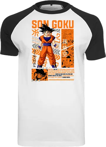 Son Goku - dragon ball z, son goku, goku, anime hero, saiyan warrior, shonen anime, manga anime, japanese anime, anime art - Raglan T-Shirt