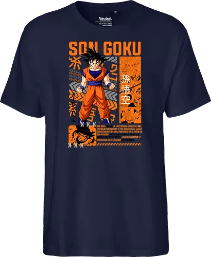 Son Goku - dragon ball z, son goku, goku, anime hero, saiyan warrior, shonen anime, manga anime, japanese anime, anime art - Fairtrade T-Shirt