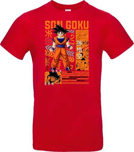 Son Goku - dragon ball z, son goku, goku, anime hero, saiyan warrior, shonen anime, manga anime, japanese anime, anime art - Standard T-Shirt