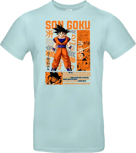 Son Goku - dragon ball z, son goku, goku, anime hero, saiyan warrior, shonen anime, manga anime, japanese anime, anime art - Standard T-Shirt