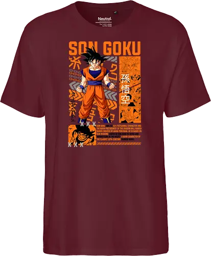 Son Goku - dragon ball z, son goku, goku, anime hero, saiyan warrior, shonen anime, manga anime, japanese anime, anime art - Fairtrade T-Shirt