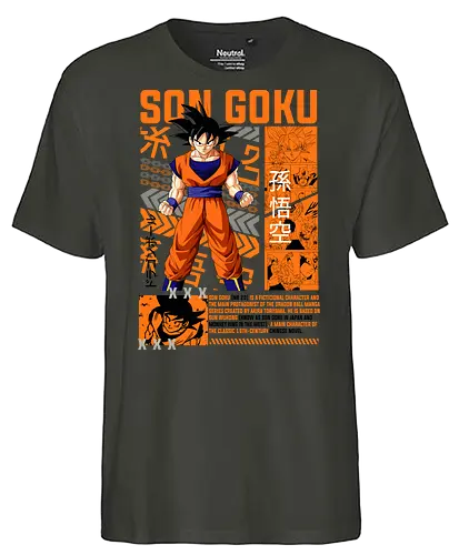 Son Goku - dragon ball z, son goku, goku, anime hero, saiyan warrior, shonen anime, manga anime, japanese anime, anime art - Fairtrade T-Shirt